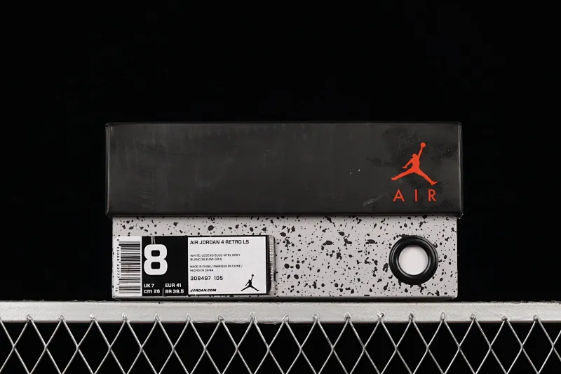 All Categories Air Jordan Jordan Series Basketball Shoes Air Jordan 4 Special Price Air Jordan 4 Retro "Military Blue" AJ4 Joe 4 White Blue 308497-105